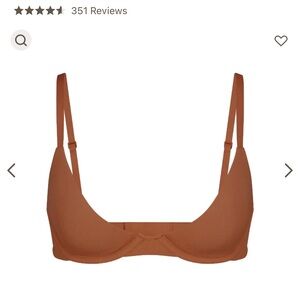 NWT, SKIMS “Fits Everybody Plunge Bra” in Bronze
